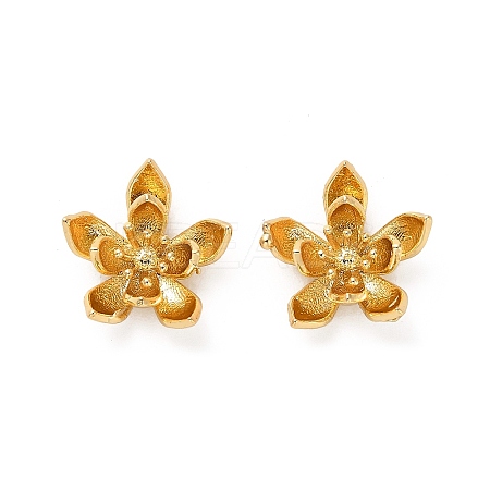 Brass Bead Caps KK-H496-08G-1