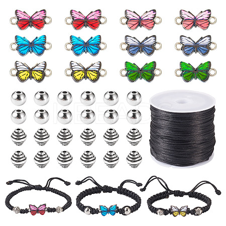DIY Butterfly Bracelet Making Kit DIY-TA0004-90-1