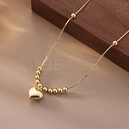 925 Sterling Silver Pendant Necklaces for Women NJEW-A048-01G-1