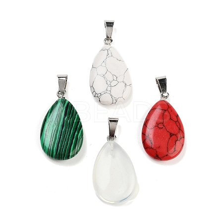 Natural & Synthetic Mixed Gemstone Pendants FIND-A043-07P-1