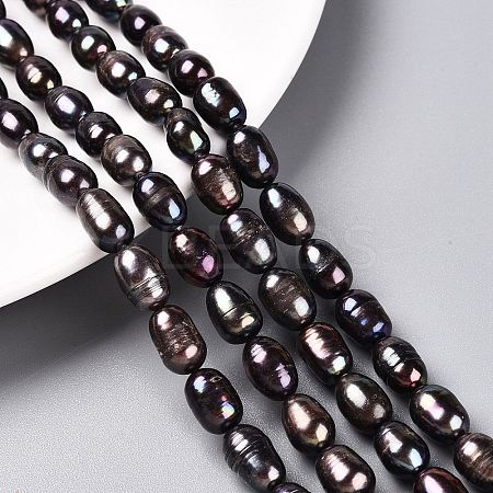 Natural Cultured Freshwater Pearl Beads Strands PEAR-N012-07T-1