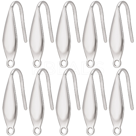 SUNNYCLUE 80Pcs 316 Surgical Stainless Steel Earring Hooks STAS-SC0005-65-1