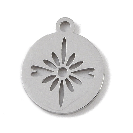 Non-Tarnish 304 Stainless Steel Pendants STAS-B062-12P-1