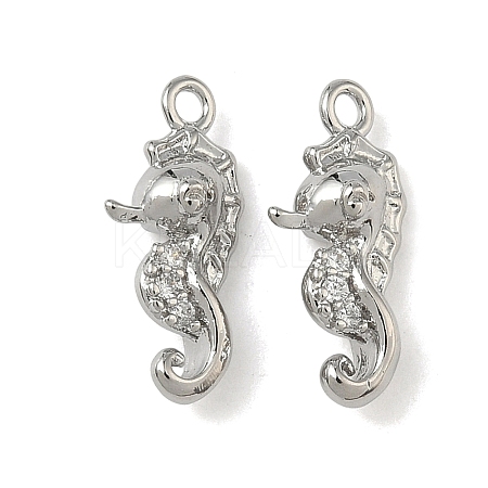 Ocean Style Brass Micro Pave Cubic Zirconia Pendants KK-A280-01A-P-1
