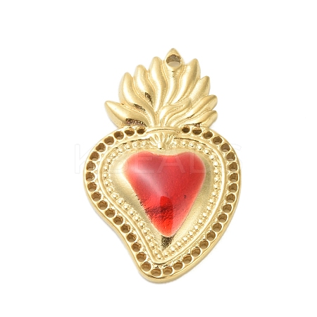 304 Stainless Steel Enamel Pendants LS-STAS-K303-04G-07-1