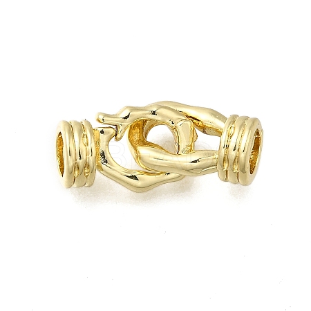 Brass Fold Over Clasps LS-KK-Q048-06G-1