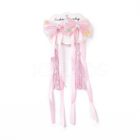 Bowknot Long Ribbon Alligator Hair Clip LS-PHAR-D013-03A-1