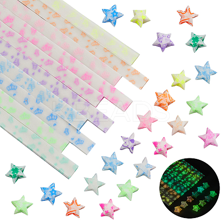 4Sets Luminous Lucky Star Origami Paper DIY-SC0027-36C-1