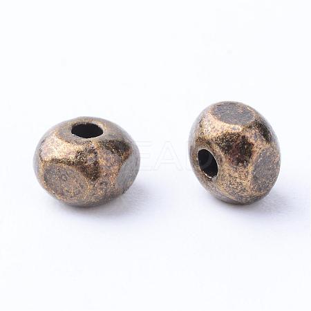 Tibetan Style Alloy Spacer Beads TIBE-Q063-25AB-NR-1