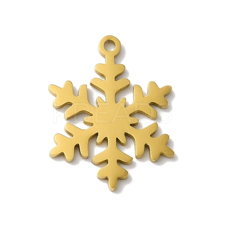 5Pcs Christmas 201 Stainless Steel Pendants LS-STAS-Z068-01G-02-1