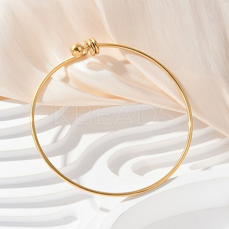 304 Stainless Steel Bangles for Women BJEW-C088-03G-1