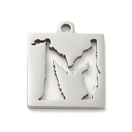 Non-Tarnish 304 Stainless Steel Pendants STAS-H184-11P-1
