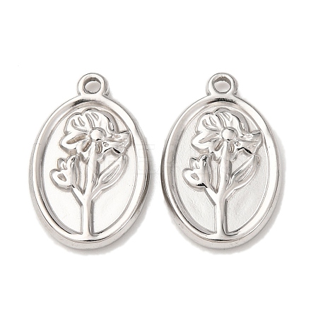 304 Stainless Steel Pendants STAS-I358-12P-02-1