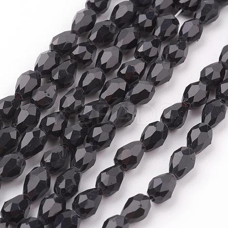 Glass Beads Strands GLAA-R024-6x4mm-13-1