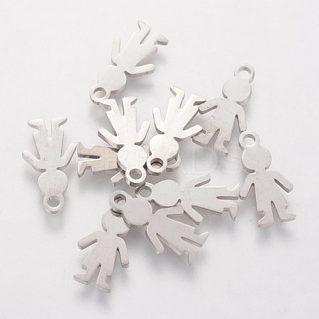 Tarnish Resistant 304 Stainless Steel Charms STAS-Q201-T127-1