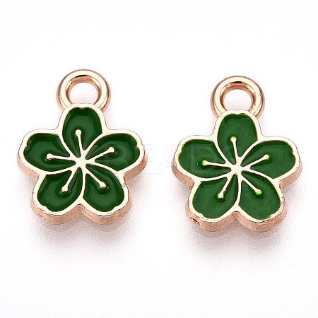 Alloy Enamel Charms ENAM-T022-07F-1