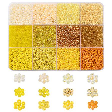 3960pcs 12 Style 8/0 Glass Seed Beads SEED-CJ0001-21-1