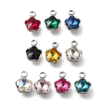 304 Stainless Steel Pendants STAS-Q346-02P-1