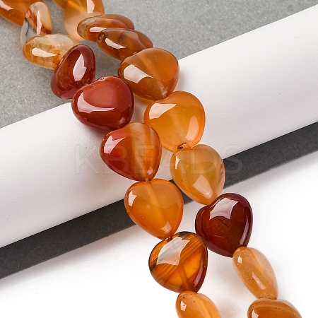 Natural Red Agate Beads Strands G-I372-A03-02-1