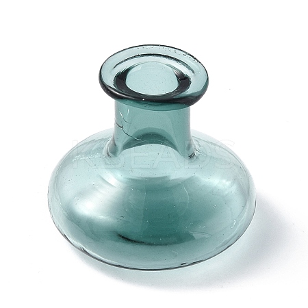 Miniature Glass Dried Flower Vase Ornaments GLAA-A006-01F-1