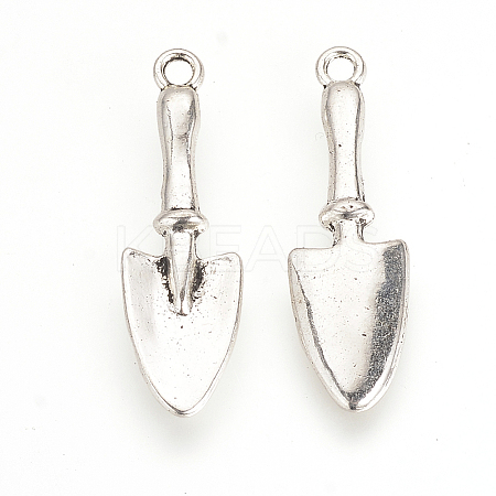 Tibetan Style Alloy Pendants X-TIBEP-Q064-176AS-NR-1