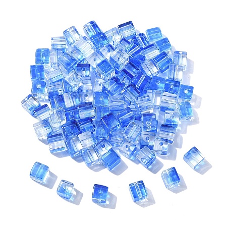 100Pcs Baking Paint Transparent Glass Beads DGLA-YW0001-35D-1
