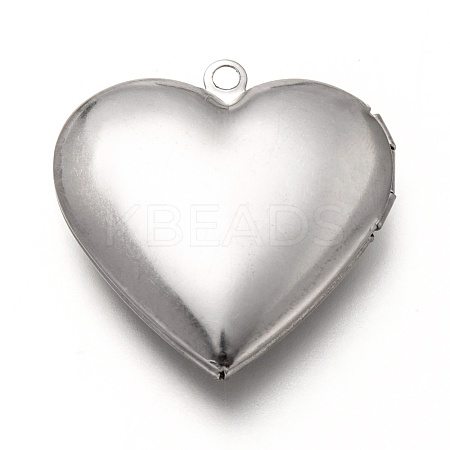 Non-Tarnish 316 Stainless Steel Locket Pendants STAS-P268-07P-1