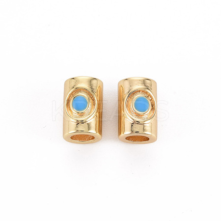 Brass Enamel Beads KK-S356-444-NF-1