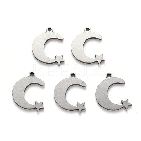 Non-Tarnish 201 Stainless Steel Charms STAS-N092-106-1