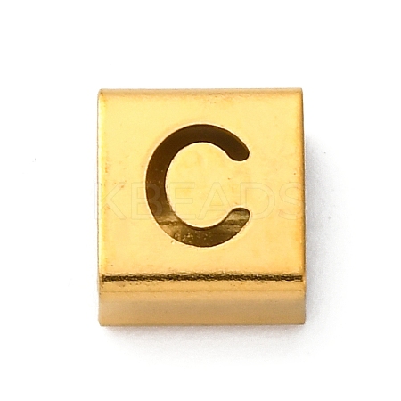 Ion Plating(IP) 304 Stainless Steel Square Slide Charms STAS-L132-16C-G-1