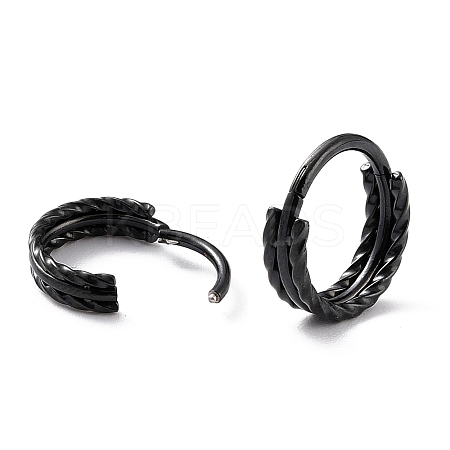 Twisted Ring Hoop Earrings for Girl Women STAS-K233-05EB-1