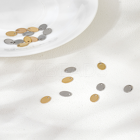 20Pcs 2 Colors Ion Plating(IP) 304 Stainless Steel Charms STAS-LP0003-87-1