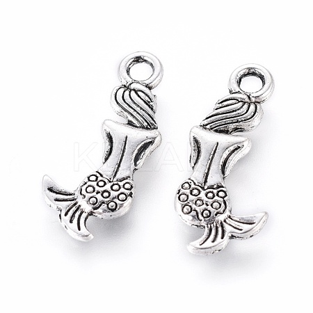 Tibetan Style Alloy Pendants X-TIBEP-Q063-125AS-NR-1