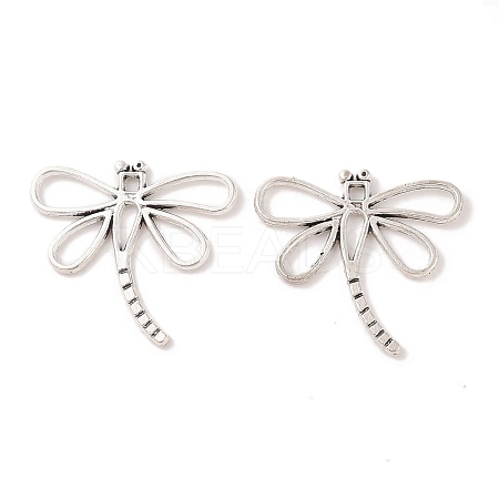 Dragonfly Tibetan Style Alloy Pendants TIBEP-R344-16AS-LF-1