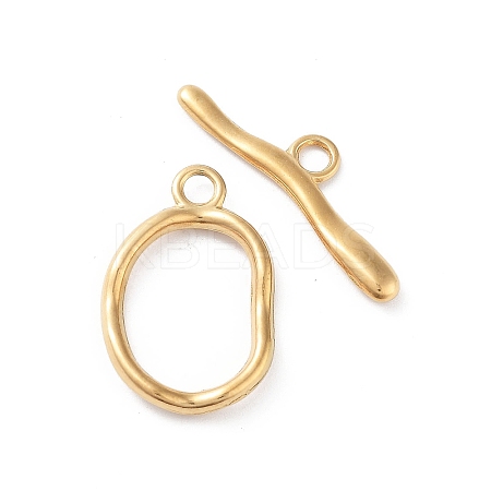 Ion Plating(IP) 304 Stainless Steel Toggle Clasps X-STAS-A092-04B-G-1