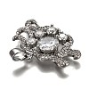 Brass Clear Cubic Zirconia Constellation Charms KK-J278-33P-B-3