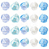 20Pcs 5 Style Silk Artificial Rose Flower Pendant PALLOY-TA00202-3