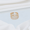 1Pc 304 Stainless Steel Open Cuff Ring RJEW-LP0008-23G-3