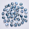 Transparent Spray Painted Glass Charms GLAA-R211-01-D01-1