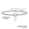 304 Stainless Steel Initial Charm Bracelets FS-WGD8E41-27-1