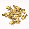 Tibetan Style Angel Alloy Pendants TIBEP-A579-AG-RS-2