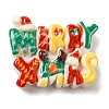Christmas Theme Opaque Resin Cabochons RESI-B028-01A-2