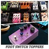 4 Box 4 Colors Alloy Guitar Pedal Switch Covers FIND-CN0002-23-4