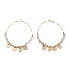 304 Stainless Steel Natural Labradorite Chandelier Earrings EJEW-Z089-36G-02-4