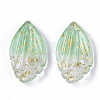 Two Tone Transparent Spray Painted Glass Pendants GLAA-T017-03A-B01-2