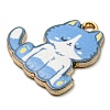 Printed Alloy Pendants ENAM-L042-04G-03-3
