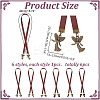 6Pcs Cowhide Leather Bookmark AJEW-HY00015-2