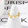 Flower Brass Open Cuff Rings for Women LS-RJEW-R011-09G-01-3