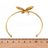304 Stainless Steel Cuff Bangles for Women LS-BJEW-F491-01G-01-3