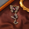 Creative Long Alloy Triple Butterfly Brooch LS-PW-WG59366-03-1